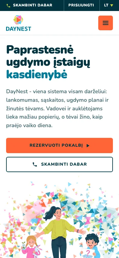 Ta pati pradžia telefone